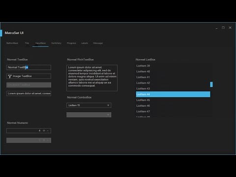 How to use WinForms Modern UI Metro Framework in C# | FoxLearn