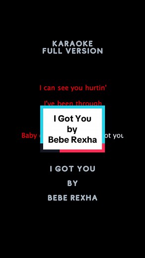 I Got You by Bebe Rexha #karaoke #fyp #sing #igotyou #beberexha