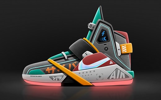 【3DMAX建模】全流程教你制作一双运动鞋，布线 渲染，零基础教学