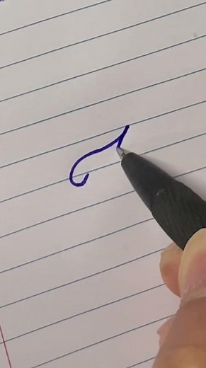 Capital letter J cursive handwriting #cursivehandwriting