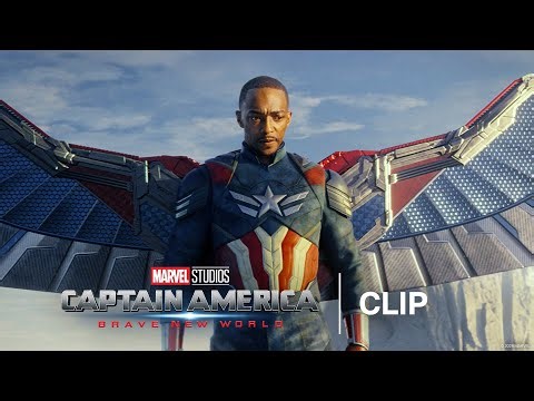 Captain America and the Falcon Air Battle | Captain America: Brave New World | Official Clip