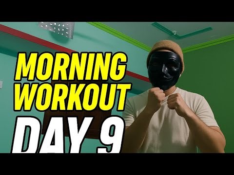 Day 9 Workout - Getting Stronger Everyday | Masked Challenge | 365 Days