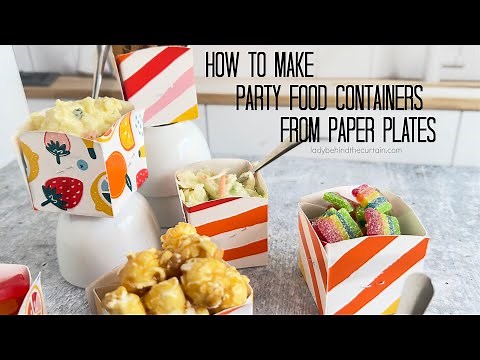 How to Make Party Food Containers From Paper Plates