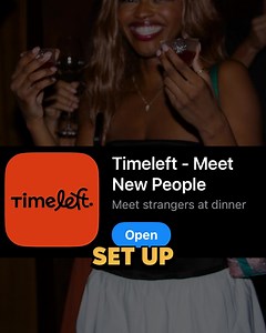 494K views · 14K reactions | Timeleft is the COOLEST way to meet new people in your city. It’s an app that sets you up on anonymous dinners with people that have similar interests. The dinners are every Wednesday night and after each dinner you’re given the location of a bar where you get to meet up with the rest of the Timeleft groups in your city. If you’re trying to make new friends or build a strong community, I highly recommend trying this app! | Timeleft | Facebook