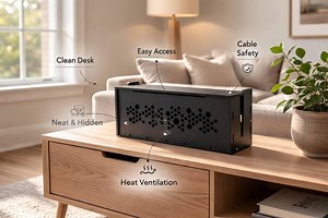 Black Wooden Handmade Cable Tidy Box | Solid Wood Cord Keeper | Wire Management Cable | Wind up Organizer Charging for Desk - Etsy Australia