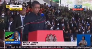 #WATCH: President Edgar Lungu deliver a speech in Kiswahili at the funeral of John Magufuli | Kalemba