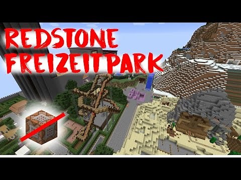 Redstone Freizeitpark in Minecraft - Update: Jetzt mit Wasserbahn!