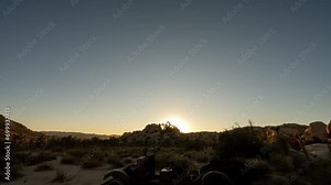 members of the cactus family grow, main cholla, ocotillo and Joshua trees. The night sky is different when viewed from these separate locations. Enjoy