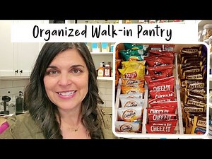 Organizing a Large Walk In Pantry