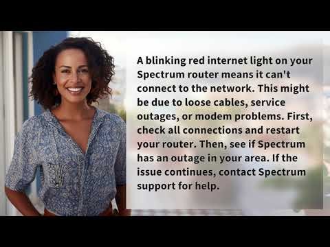 Why Is My Spectrum Router’s Internet Light Blinking Red?
