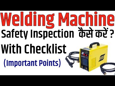 How to Make Welding Machine Checklist | Important inspection points ‪@SafetyandHealthStudy‬