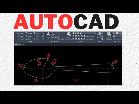 Drawing a Spoon Step by Step | CAD Tutorial