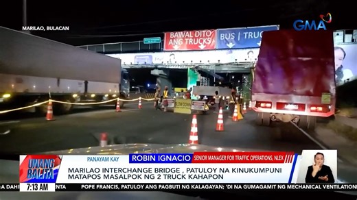 Kaugnay sa mabigat na traffic sa North Luzon Expressway (NLEX), narito ang panayam kay Robin Ignacio, ang Assistant Vice President for Traffic Operations ng NLEX. | GMA News
