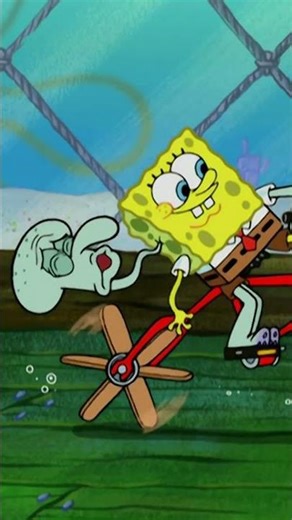 Every Time Squidward Wiped Out on His Bike 🚲💥 | SpongeBob #shorts