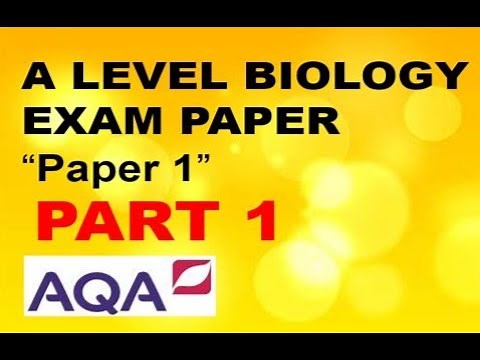AQA BIOLOGY "PAPER 1" QUESTIONS and ANSWERS - PART 1