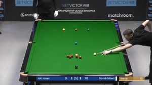 David Gilbert secures his spot in the play-offs at Jak Jones' expense - who will be back in action tomorrow! @BetVictor #CLSnooker | Championship League Snooker