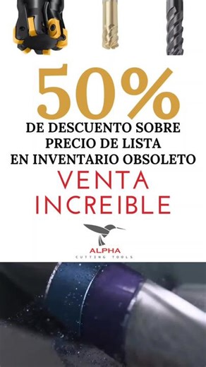 ¡Prepárate para una Venta Increíble!🌟 Te ofrecemos un impresionante 50% de descuento en nuestro Inventario Obsoleto. 🛍️✨No esperes más para aprovechar esta oportunidad única. 💥 ¡Contáctanos ahora y aprovecha este descuento único! 📢🔥 #AlphaCuttingTools #VentaIncreíble #Descuento50% #InventarioObsoleto #Herramientas #Corte #Tronzado #parati #fypシ #foryou #fyp #viraltiktok #viralvideo