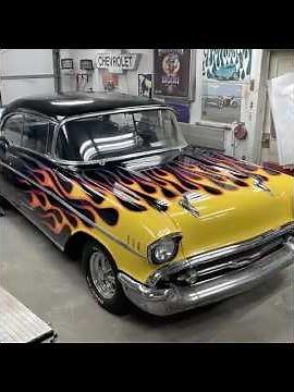 1957 Chevy - Flames and Rat Fink Custom Graphics