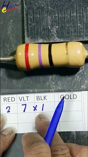 Resistor Color Code 'Red Violet Black Gold' Explained in Seconds! #shorts