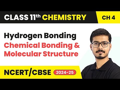 Hydrogen Bonding - Chemical Bonding and Molecular Structure | Class 11 Chemistry Chapter 4 | CBSE