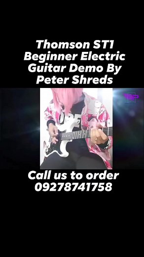 22 reactions | Thomson ST1 Electric Guitar Demo. Available at Mickey & Missy's Store Demo by Peter Shreds Genesis #guitarsolo #electricguitar #BeginnerGuitar | Russel Cruz Sarmiento | Facebook