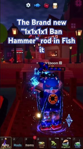 The brand new “1x1x1x1 Ban Hammer” in Fish it #fishitroblox