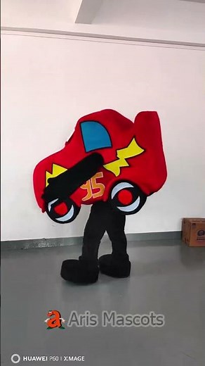 Adult Lighting McQueen Car Mascot Costume for Entertainments