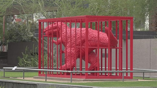 Man arrested for causing $23K in damage to sculpture at Phoenix Art Museum