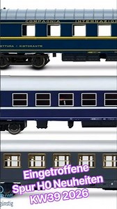 Eingetroffene Spur H0 Modellbahn Neuheiten KW39 2026