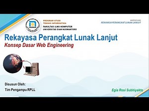 REKAYASA PERANGKAT LUNAK LANJUT || KONSEP DASAR WEB ENGINEERING
