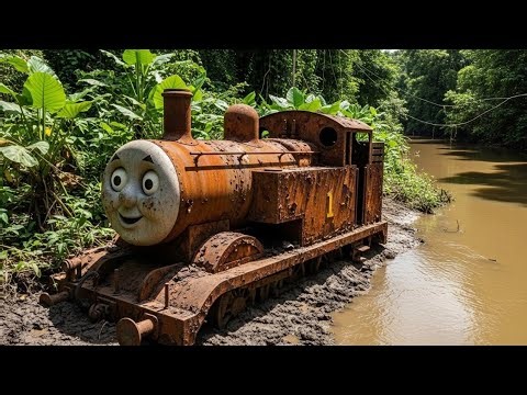Abandoned & Forgotten Buried in Mud in Deep Jungle for Years- Thomas the Tank Engine Fully Restored!