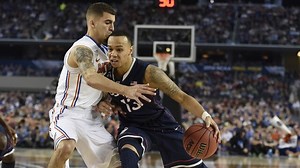 Rachel Nichols interviews Shabazz Napier after UConn's Final Four win