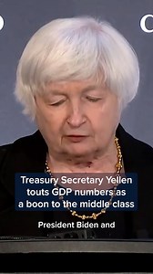 2.8K views · 103 reactions | "Our economic plan is improving lives and laying the foundation for a new future for middle class families and communities across the country," Treasury Sec. Yellen says. https://cnb.cx/4boOQxV | CNBC | Facebook