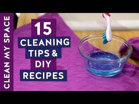 15 Essential Cleaning Tips & DIY Recipes!