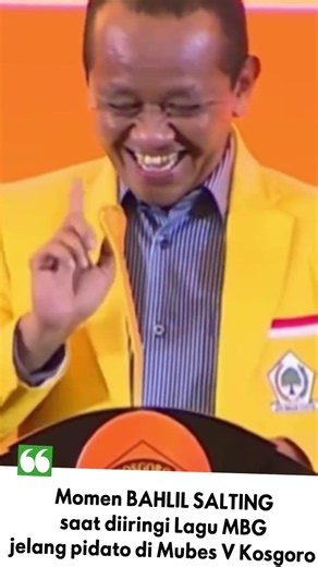Momen BAHLIL salting saat diiringi lagu viral MBG “Mas Bahlil Ganteng” #bahlil #mbg #viral #golkar