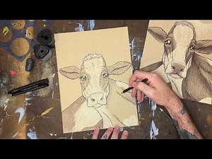 Colored Pencil Dairy Cow | Art Demonstration