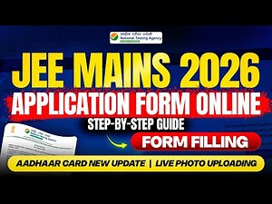 How To Fill JEE Mains Application Form 2026 Step By Step Guide✅ | JEE Main Registration form filling