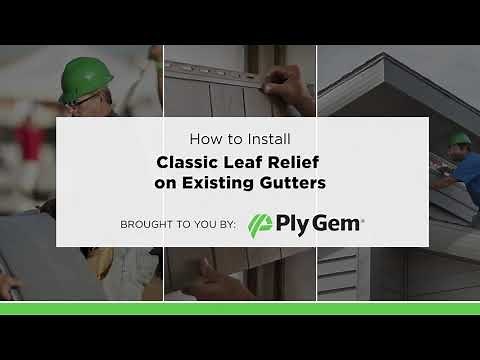How to Install Classic Leaf Relief on Existing Gutters