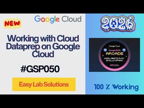 Working with Cloud Dataprep on Google Cloud #GSP050 #qwiklabs #arcade