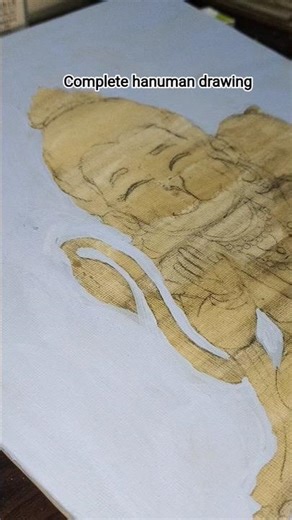 #hanumanjayanti k shubh avsar pr #balhanuman ki complete #drawing #tutorial #acrylicpainting #canvas