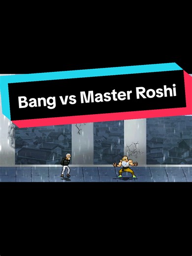Replying to @henry_cavaliers he got wiped in the second round😭😭😭 Bang vs Master Roshi #bang #onepunchman #roshi #dragonball #jumpforcemugenv14