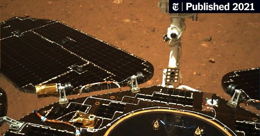 China Releases Rover’s First Photos After Mars Landing