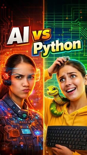 AI vs Python 🤖🐍 | Which One Will Rule the Future? #shorts