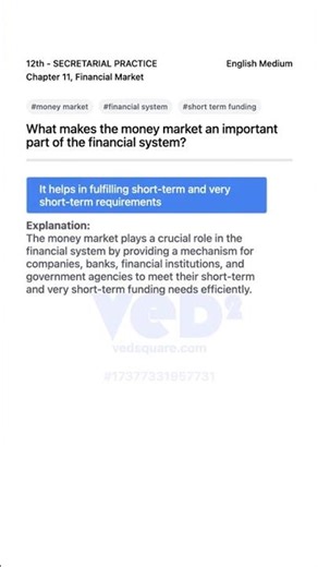 Money Market Importance in Financial System Explained