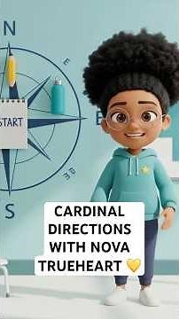 Cardinal Directions for Kids with Nova Trueheart | Printable Worksheets Available #novatrueheart