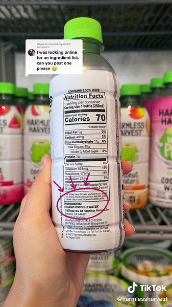 Harmless Harvest Coconut Water: Nutrition, Ingredients, and More!