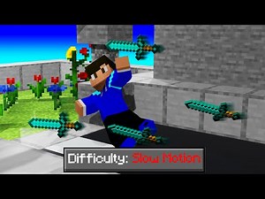 Minecraft, But Everything Is Slowed Down *Slow Motion Mod*