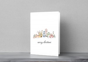 Christmas Card | Folded Card in A6 - Etsy