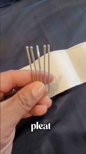 Attaching Curtains to a Ceiling track. Here's an easy tip. #curtains #diy #diycurtains