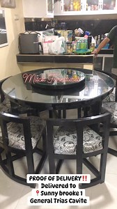 ‼️PROOF OF DELIVERY‼️6 Seaters ROUND TABLE DINING SET delivered to 📍Sunny Brooke 1, Brgy. San Francisco General Trias CaviteThank you so much Ma’am for trusting us🙏❤️ | Mitch Furnitures